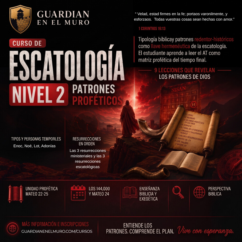 Curso de Escatología Nivel 2 — Patrones Proféticos: las 9 lecciones