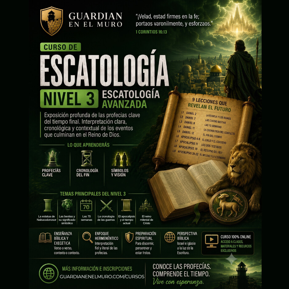 Curso de Escatología Nivel 3 — Escatología Avanzada: las 9 lecciones de Daniel y Apocalipsis