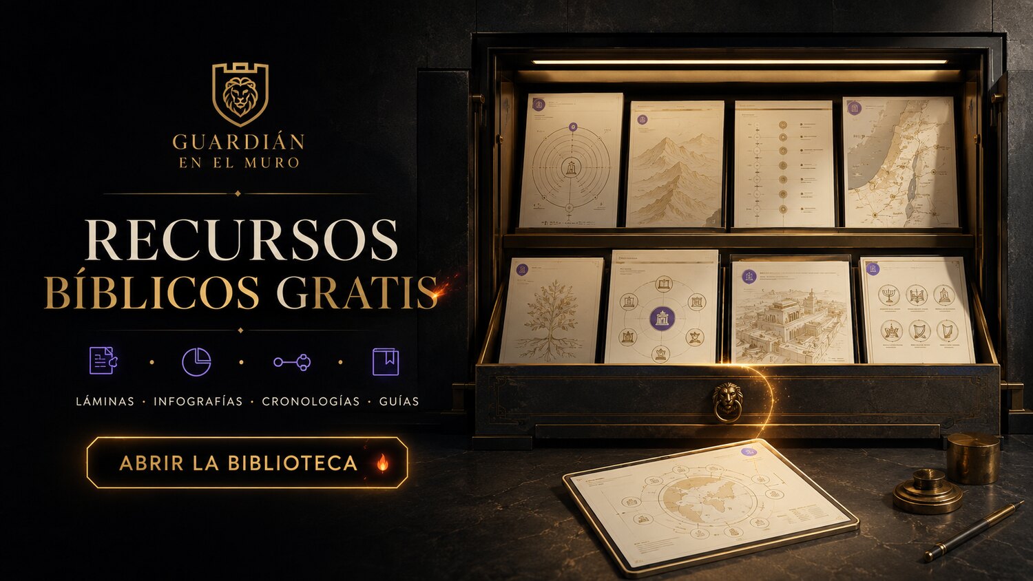 Recursos bíblicos gratis — láminas, infografías, cronologías y guías